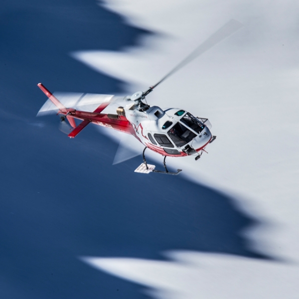 Flug ins Skigebiet Corviglia / Piz Nair
